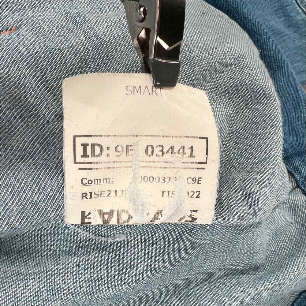 Isko Jacket Men Medium Blue Denim Engineered Finishes Zip Pockets - Picture 10 of 11